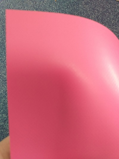 Pink Tarpaulin Sheeting Flame Retardant 1.4m x 15m